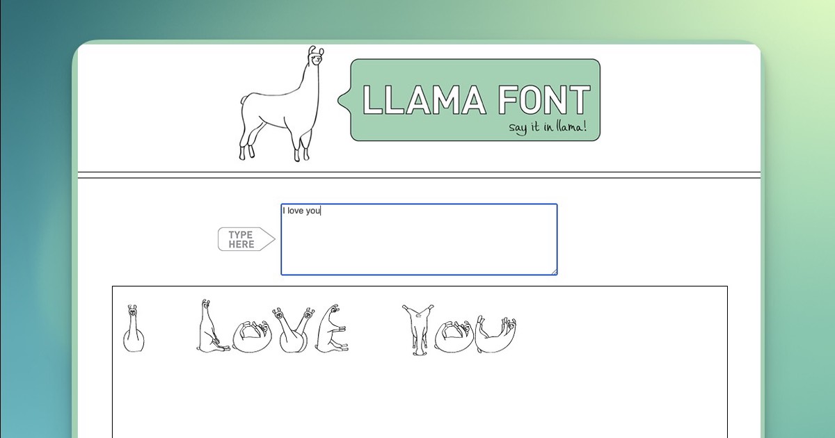 LlamaFont.com